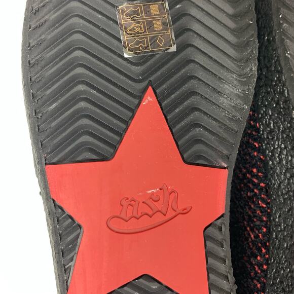 ASH Womens Ninja Sock Trainers Cashmere Tweed Knit Red Black Suede Trim Size 40 - Picture 8 of 11